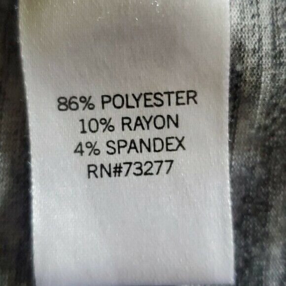 Apt. 9 Gray Scoop Neck Short Sleeve Knee Length T-Shirt Dress Size L Polyester - Picture 9 of 10